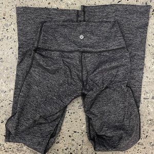 Lululemon leggings black and grey marl 11.5” waist